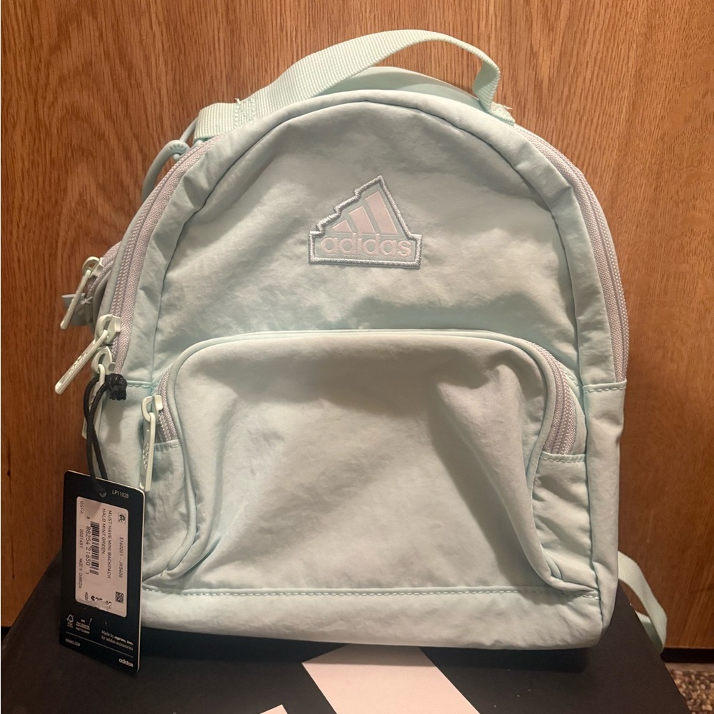 Adidas Light Blue Mini Backpack Super cute!!!